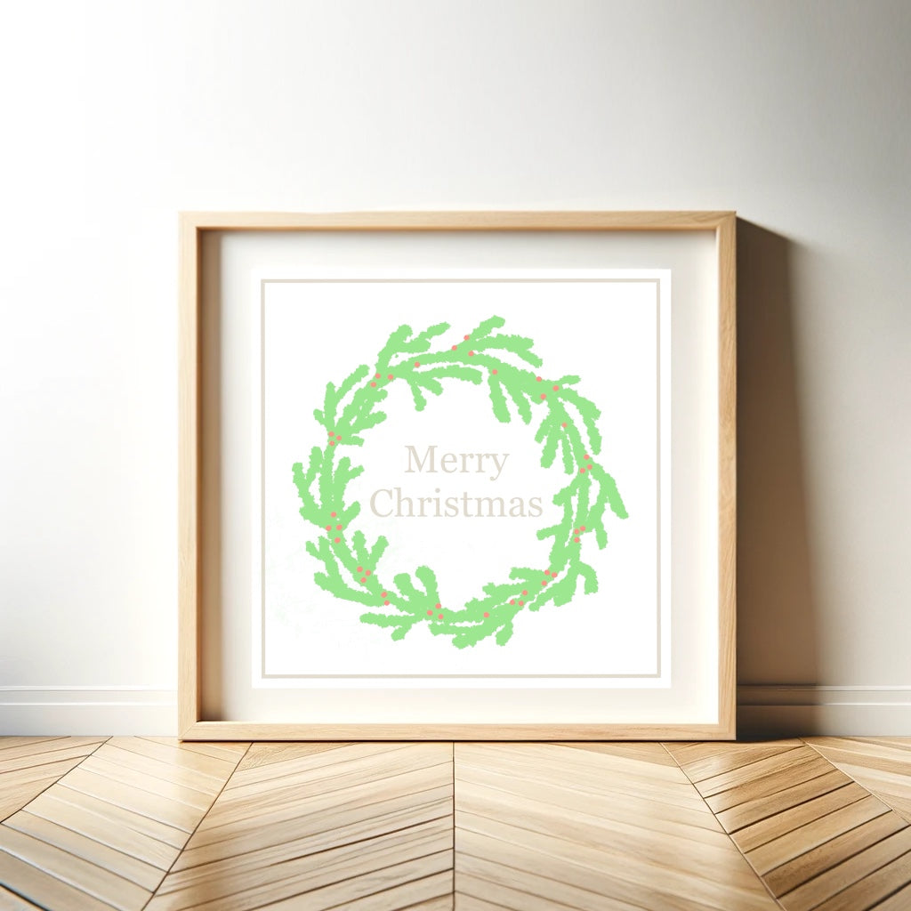 Bright Printable Holiday Wall Art | 6 Design Bundle | Modern Christmas Decor